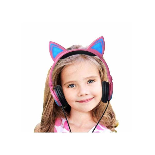 Cute Style Wired Noise Cancelling Headphones ABS / Plastic Material