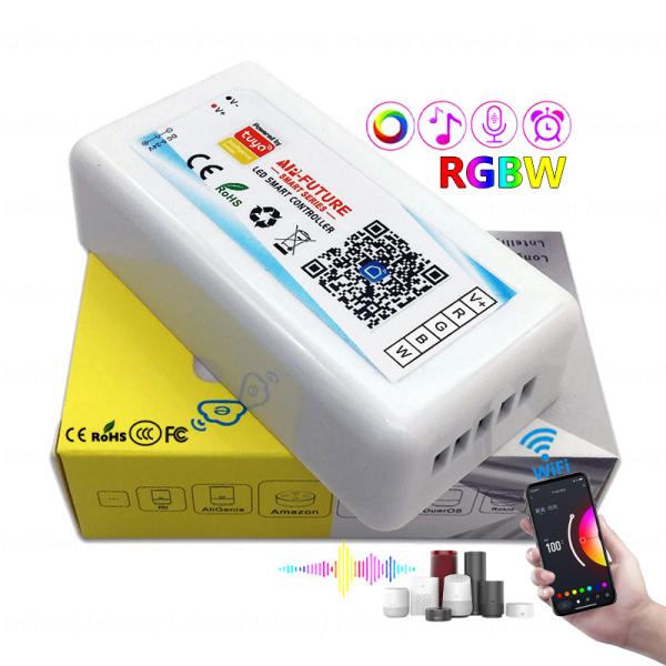 Quality RGBW LED Smart Controller DC Wifi Tuya APP Voice Control Timing Music Mode for sale