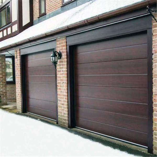 Apartment Frameless PVC Wrought Iron Garage Door With Mirror