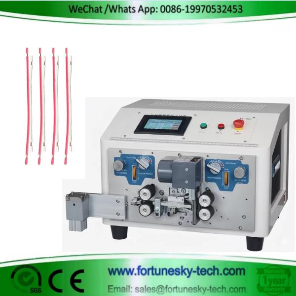 China Automatic Dual Parallel Wire Diff. Length-Cutting Stripping Splitting Machine wholesale