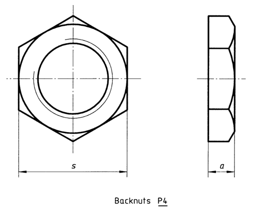 AISI 316L Stainless Steel Lock Nuts , ISO 228-1 Hex Thin Nuts Class 150 300 1000