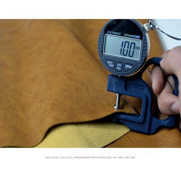 Crazy horse artificial pu leather fabric handmade diy sofa soft bag fabric car waterproof seat simulation cowhide