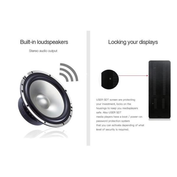 TFT 55 Inch 1920*1080 500CD/Sqm LCD Digital Signage Totem