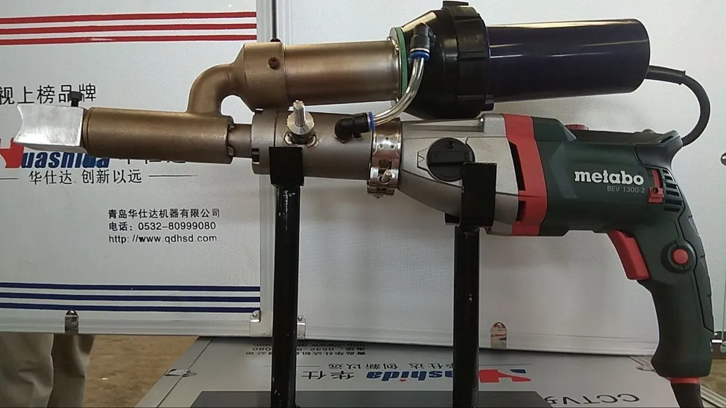 Plastic Welding Gun Machine / Extruder Motor Power 1100W Hand Welding