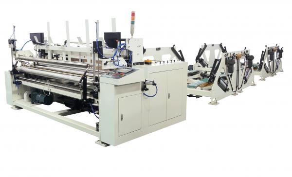 Quality Steel To Rubber Pattern Embossing Tissue Folding Machine With Root Vacuum Pump for sale