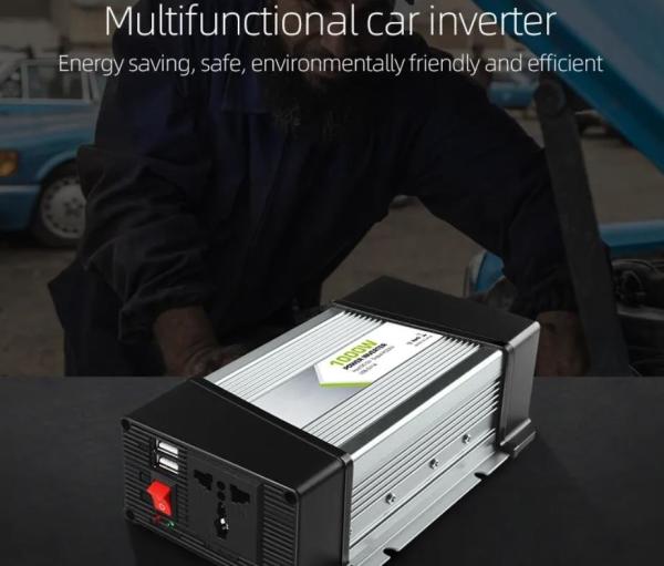 Quality DC To AC Corrected Sine Wave Power Inverter 12v To 220v 1000W DC AC Power Inverter for sale