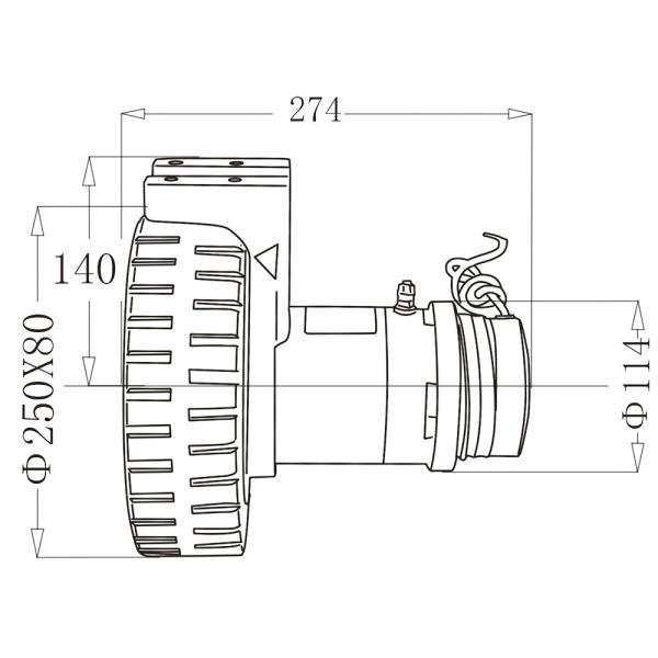 Aerial Equipment 100RPM 0.4KW Drive Wheel Unit