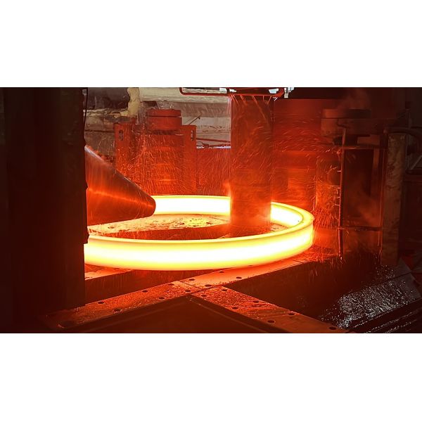 Fully Automated Horizontal Ring Rolling Machine with Water Cooling and Emergency Stop Button for Large Seamless Ring Components