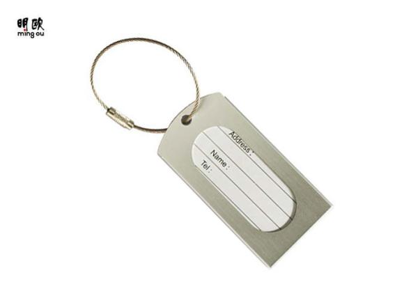 Quality Unique Keychain Design Aluminum Luggage Tags Custom Printed With Name Card for sale