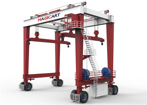 Quality Customized Adjustable RTG Mobile Gantry Cranes 10t-1200t Rail Mounted for sale