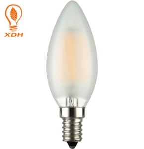 E14 C35 Frosted LED Edison Bulb 220V , Decoration 4W Filament LED Candle Bulb