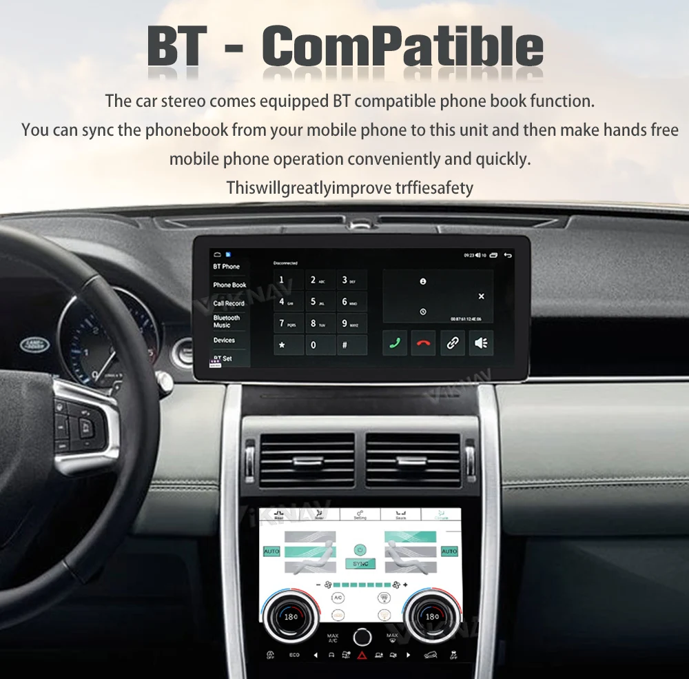 Auto Stereo Car Radio For Land Rover Discovery Sport L550 2015-2019 Auto Stereo GPS Navigation Multimedia Player