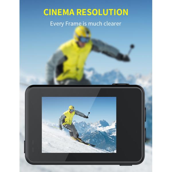 Real 4K 60fps 4K Ultra HD Action Camera Dual Screen 30M Waterproof Sport Camera FM07