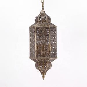 LED Muslim Style Copper Bronze Pendant Light Copper Light Chandelier