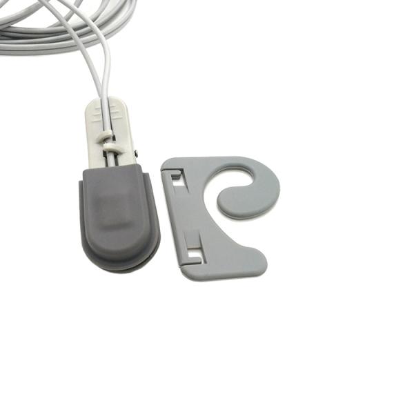 6 Pin Monitor SpO2 Cable Medical 3m Ear Clip TPU Pediatric For Adult