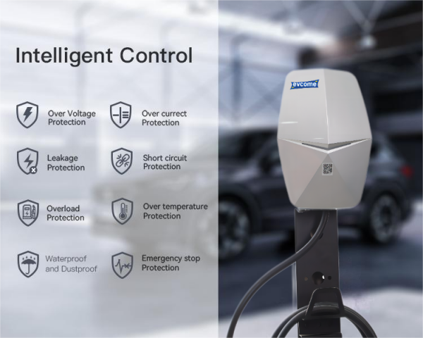 Class Type 2 Ev Charger Ev Wallbox Portable Wall Mounted 32a 240v 7.2Kw Single Phase