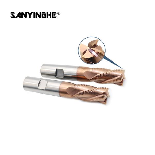 Coated Carbide Roughing End Mills 3 4 Flute CNC Machining Thread Milling Tool