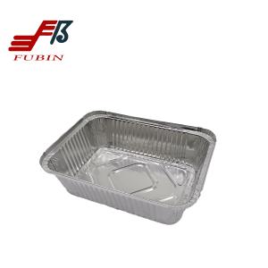 China 2100ml Rectangular Foil Trays Takeaway Aluminium Foil Packaging Box wholesale