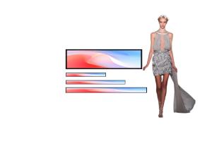 China Stretched Bar LCD Screen Advertising Player Supermarket Display Shelves For Retail Stores wholesale