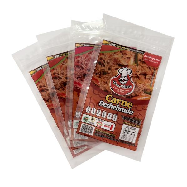 Smell Proof Windowed Beef Jerky Packaging Bags PET / VMPET / PE Material For Nuts Kernels