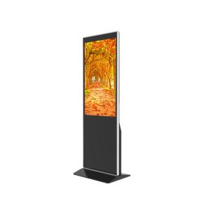 China Black 49&quot; Standalone Digital Signage Standing Kiosk 1080P Interior Use wholesale