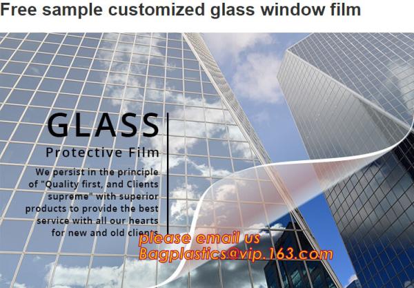 Quality clear tint window car glass film for Auto Security protective film roll,Ultra clear PET film, acrylic coated pet film, P for sale