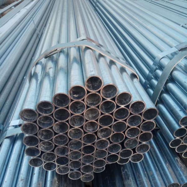 2.5-4.5mm Round Galvanized Steel GI Pipe Hot Dipped Zinc Coated and Invoiced by Actual Weight for Industry