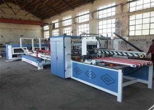 Full Automatic Folder Gluer Machine Cold Glue For Corrugated Box Belt Suction