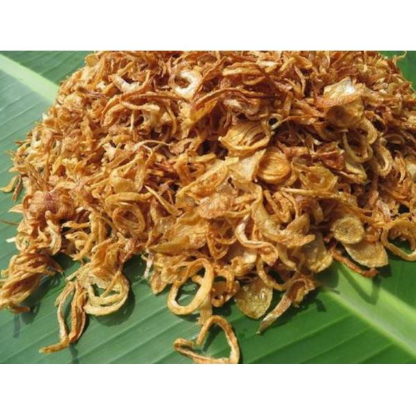 Fresh 30*50mm Sauces Ingredients Fried Onion Flakes