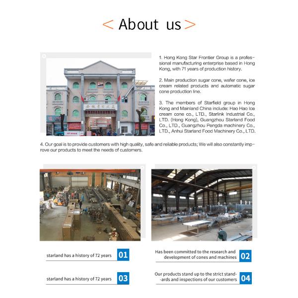 7kg / Hour Ice Cream Cone Production Line Biscuit Making Machine 47 Cast Iron Baking Templates