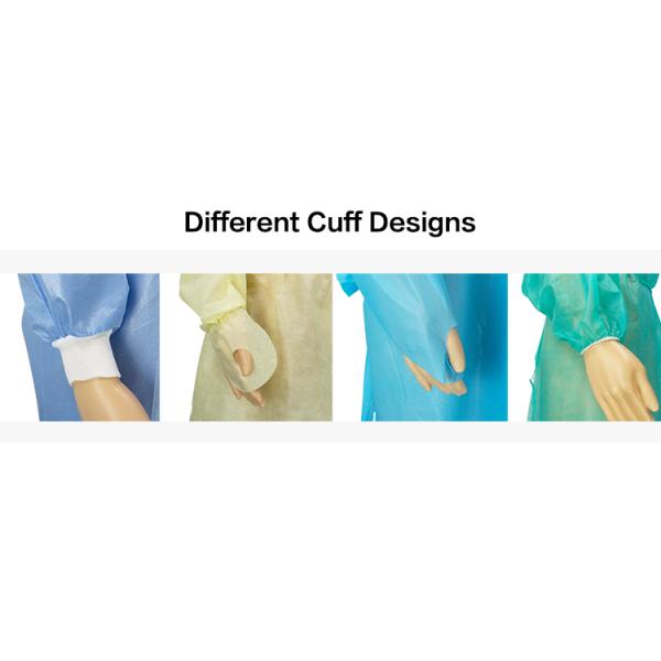 PP PE Disposable Isolation Gown Blue Non Woven Level 1-2