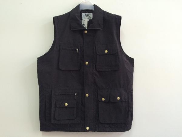 Mens classic vest，mens waist coat, gilet, vest in peach skin fabric, black