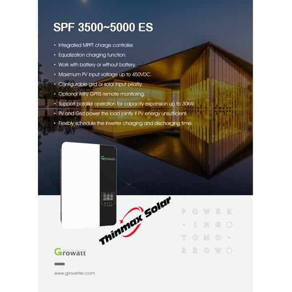 5kw Solar Battery Storage System Wifi Growatt Ark Lv Battery High Frequency For Solar Inverter