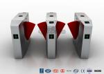 Metal Security Flap Barrier Gate Anti - Clamp 900mm Handicap With Fingerprint