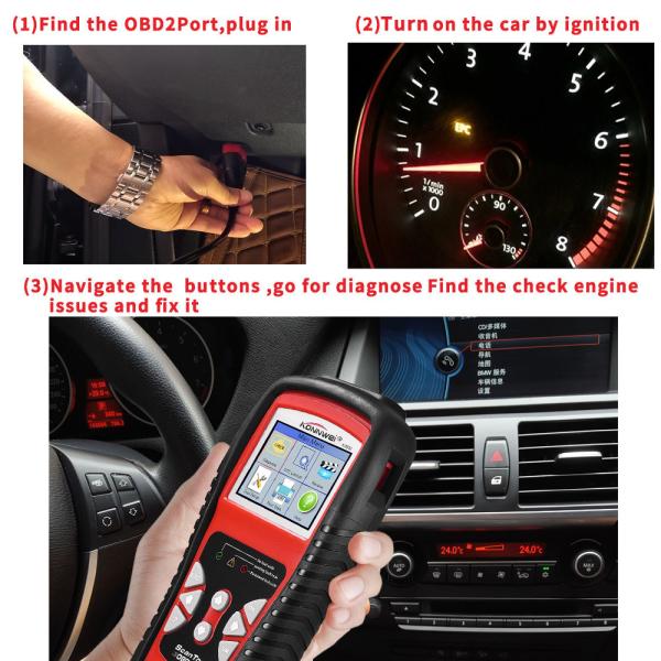 OBD2 Gauge OBD2 And Can Scanner / 12V Truck Diagnostic Scan Tool