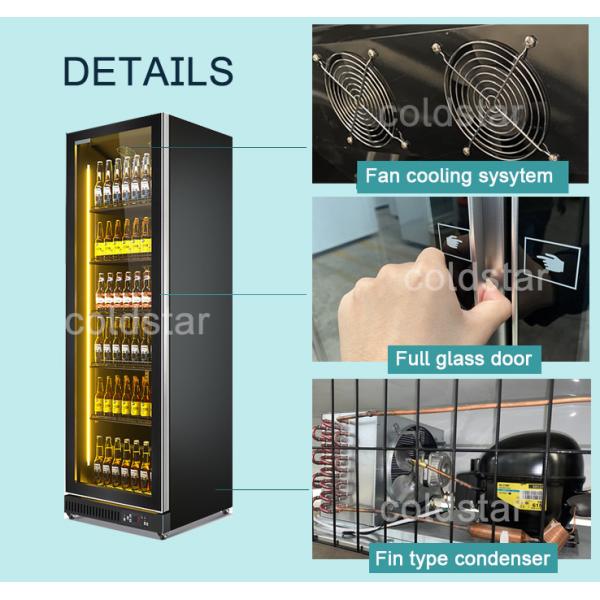 Commercial Glass Door Bottle Cooler Display Fridge For Beer Cold Drink