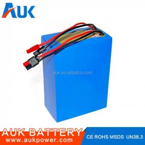 China Custom 36V 30Ah Lithium Ion Battery For Electric Bike Light Weight wholesale