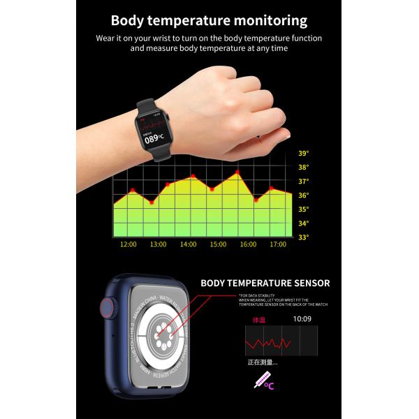 AW9 Heart Rate Blood Pressure Sports Smart Watch Waterproof