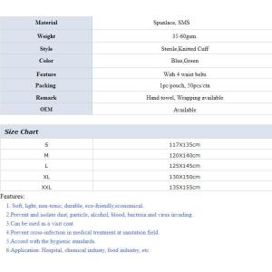 durable chemical resistant lab coats,elastic material coverall workwear