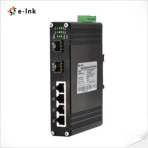 Redundant Power Input Unmanaged Network Switch 4 Port Industrial