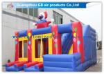 Funny Safety Childrens Inflatable Bouncy Castle With Slide Combo Customized