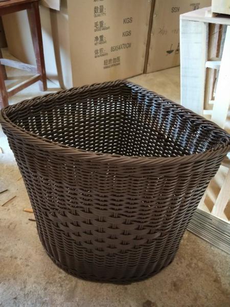 Quality PP Plastic Laundry Basket Dirty Clothes Basket Portable Toys Debris Snack Storage rolling woven grey wicker laundry for sale