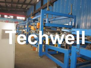 China 32KW, 50 - 250mm Rock Wool Insulated Sandwich Panel Line Machine For Prefabricated House wholesale