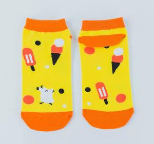 China Girls Knitted Ankle Length Socks / Cute Ankle Socks Funny Standard Thickness on sale