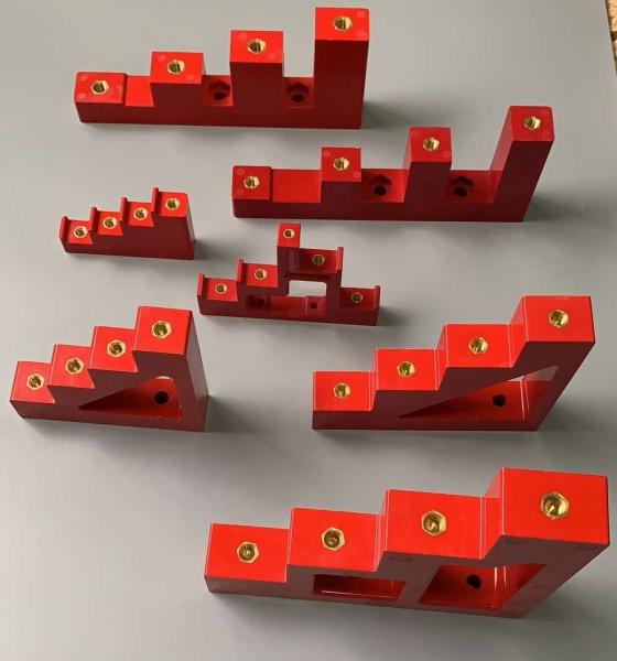 Quality Low Voltage Bus Bar DMC Trapezoid Insulators with Low Voltage Power Panel for sale