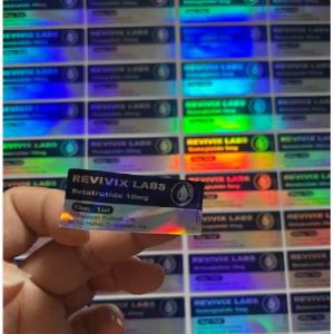 China Retatrutide 10mg customized logo and design 3ml vial labels wholesale