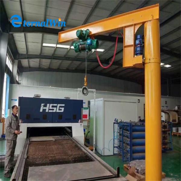 Customized Cantilever Slewing Arm Crane With Electric Chain Hoist