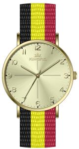 36.0mm Round Case Nylon Strap Alloy Wrist Watches For Gilrs Large Face
