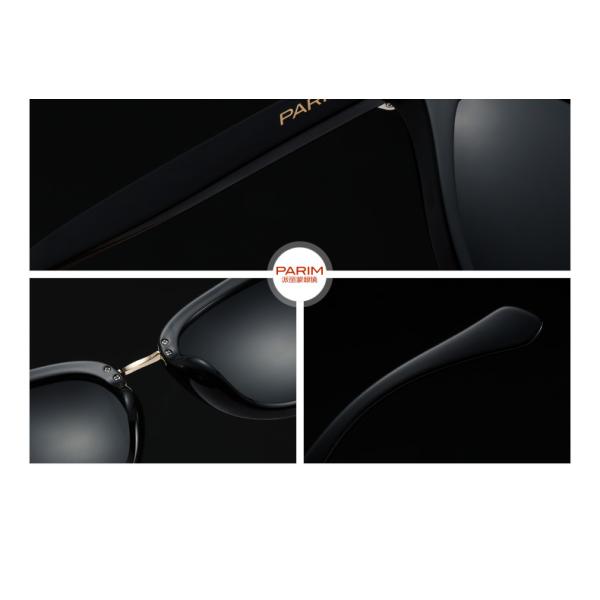 TAC Plastic Colored Sunglasses , Black Brown Plastic Aviator Sunglasses Metal Frames