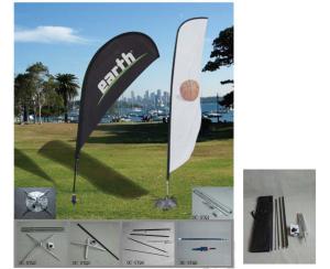 China Display Feather Custom Beach Flags Stitching Grommet Outdoor Teardrop Banners wholesale